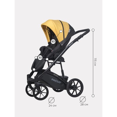 Коляска 2 в 1 Riko Basic Pacco, цвет yellow