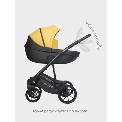 Коляска 2 в 1 Riko Basic Pacco, цвет yellow