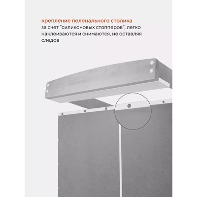 Комод Rant Bergen, 84×44×90 см, цвет cloud white