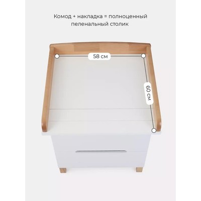 Комод Rant Indy Mini Cloud, 45х65х85 см, цвет cloud white