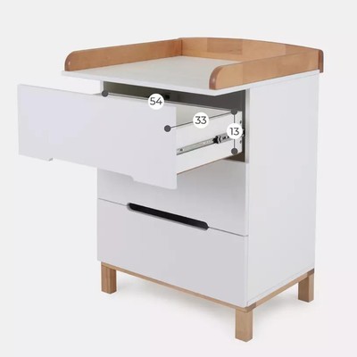 Комод Rant Indy Mini Cloud, 45х65х85 см, цвет cloud white