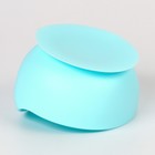 Тарелка детская на присоске, ложка, из силикона, голубой - Фото 7