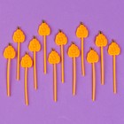 Шпажки «Тыква», в наборе 12 штук, цвет оранжевый - Фото 2