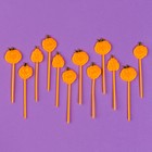 Шпажки «Тыква», в наборе 12 штук, цвет оранжевый - Фото 2