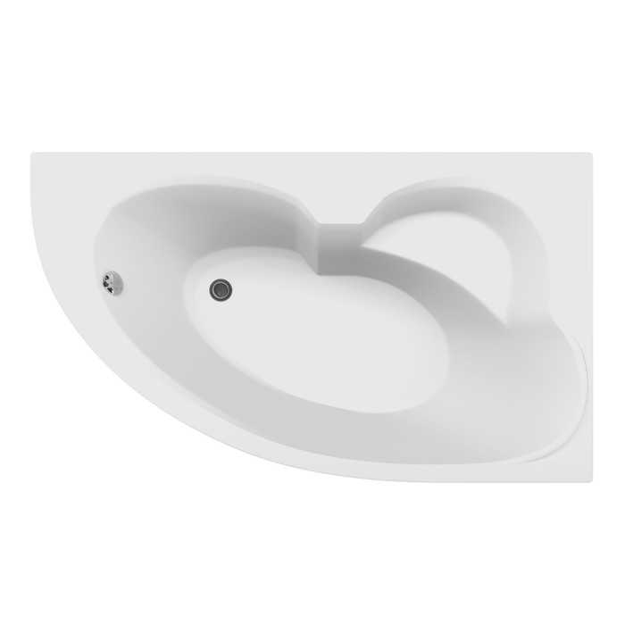 Ванна акриловая VIANT «Милан» 170×100 правая, без каркаса и панели - Фото 1