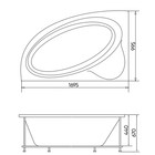 Ванна акриловая VIANT «Милан» 170×100 правая, без каркаса и панели - Фото 5