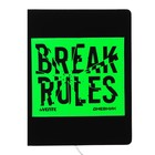 Дневник универсальный для 1-11 класса Break Rules, твёрдая обложка, искусственная кожа, с поролоном, ляссе, 80 г/м2 - фото 319605582