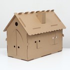 Дом-конструктор для кошек, 59 х 30 х 47 см, крафт - фото 9470430