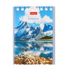 Блокнот А7, 40 листов в клетку на гребне "Великолепные пейзажи", обложка мелованный картон, МИКС - Фото 7