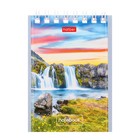 Блокнот А7, 40 листов в клетку на гребне "Великолепные пейзажи", обложка мелованный картон, МИКС - Фото 8