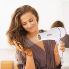 Фен КТ-3215, 1600 Вт, 2 скорости, 3 температурных режима, белый-фиолетовый - фото 51346726 Фен КТ-3215, 1600 Вт, 2 скорости, 3 температурных режима, белый-фиолетовый - фото 51346726