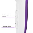 Фен КТ-3216, 1800 Вт, 2 скорости, 3 температурных режима, белый-фиолетовый - фото 51346733 Фен КТ-3216, 1800 Вт, 2 скорости, 3 температурных режима, белый-фиолетовый - фото 51346733