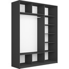 Шкаф-купе «Прайм», 1800×570×2300 мм, 3-х дверный, 2 зеркала / ЛДСП, цвет серый диамант - Фото 2