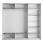 Шкаф – купе «Прайм», 3 двери, с зеркалами, 2100×570×2300 мм, цвет белый снег - Фото 2