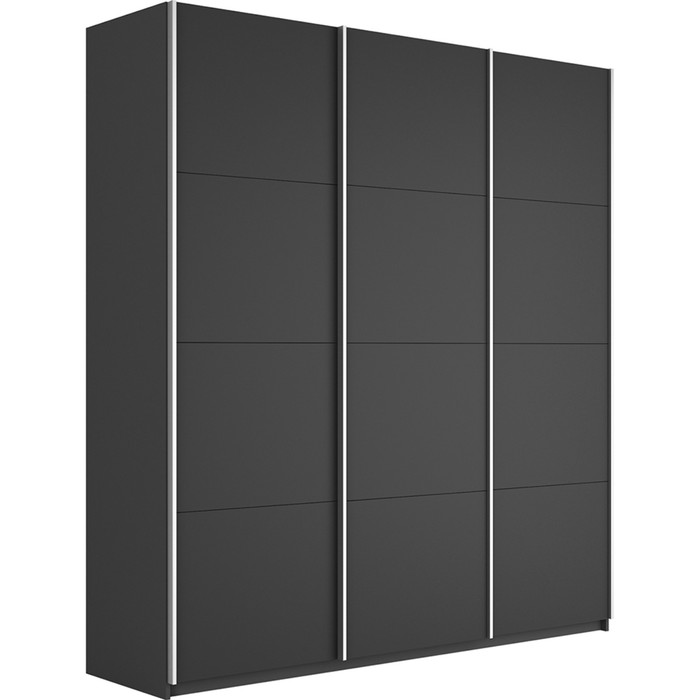 Шкаф-купе «Прайм», 2100×570×2300 мм, 3-х дверный, ЛДСП, цвет серый диамант - Фото 1