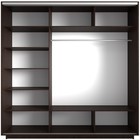 Шкаф-купе «Экспресс», 1800×600×2200 мм, 3-х дверный, зеркало, цвет венге - Фото 4
