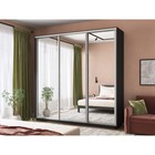 Шкаф-купе трёхдверный «Экспресс», с зеркалом, 2400×600×2400 мм, цвет серый диамант - Фото 1