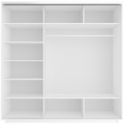 Шкаф купе трёхдверный «Экспресс», с зеркалом, 1800×600×2200 мм, ЛДСП, цвет белый снег - Фото 4