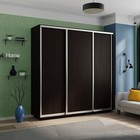 Шкаф купе трёхдверный «Экспресс», 1800×600×2400 мм, ЛДСП, цвет венге - Фото 1