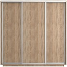 Шкаф-купе трёхдверный «Экспресс», 2400×600×2400 мм, ЛДСП, цвет сонома - Фото 3