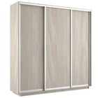 Шкаф купе «Экспресс», 2400×440×2400 мм, 3-х дверный, ЛДСП, цвет ясень шимо светлый - Фото 2