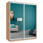 Шкаф купе «Широкий экспресс», 1800×440×2400 мм, 2-х дверный, зеркало, цвет сонома - Фото 2