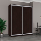 Шкаф купе «Широкий экспресс», 1800×440×2200 мм, 2-х дверный, ЛДСП, цвет венге - Фото 1
