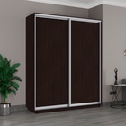 Шкаф купе «Широкий экспресс», 1800×440×2400 мм, 2-х дверный, ЛДСП, цвет венге - Фото 1