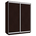 Шкаф купе «Широкий экспресс», 1800×440×2400 мм, 2-х дверный, ЛДСП, цвет венге - Фото 2