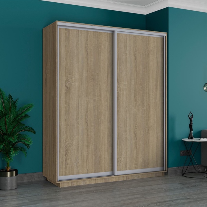 Шкаф купе «Широкий экспресс», 1800×440×2400 мм, 2-х дверный, ЛДСП, цвет сонома - Фото 1