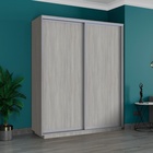 Шкаф купе двухдверный «Широкий экспресс», 1800×440×2400 мм, ЛДСП, цвет ясень шимо светлый - Фото 1