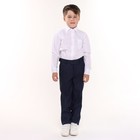 Рубашка для мальчика, цвет белый , рост 134 см - Фото 2