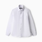 Рубашка для мальчика, цвет белый , рост 134 см - Фото 5
