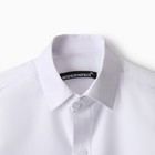 Рубашка для мальчика, цвет белый , рост 134 см - Фото 6