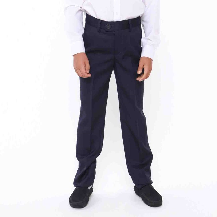 Школьные брюки для мальчика, цвет тёмно-синий, рост 164-170 см