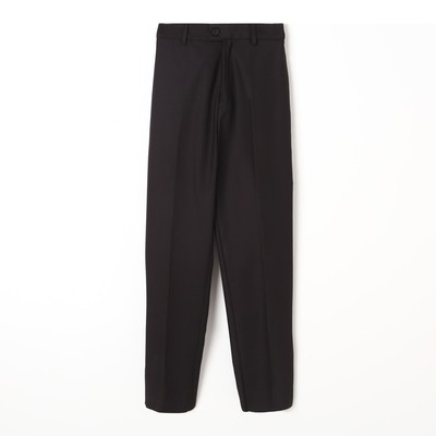 Школьные брюки для мальчика, цвет чёрный, рост 152-158 см
