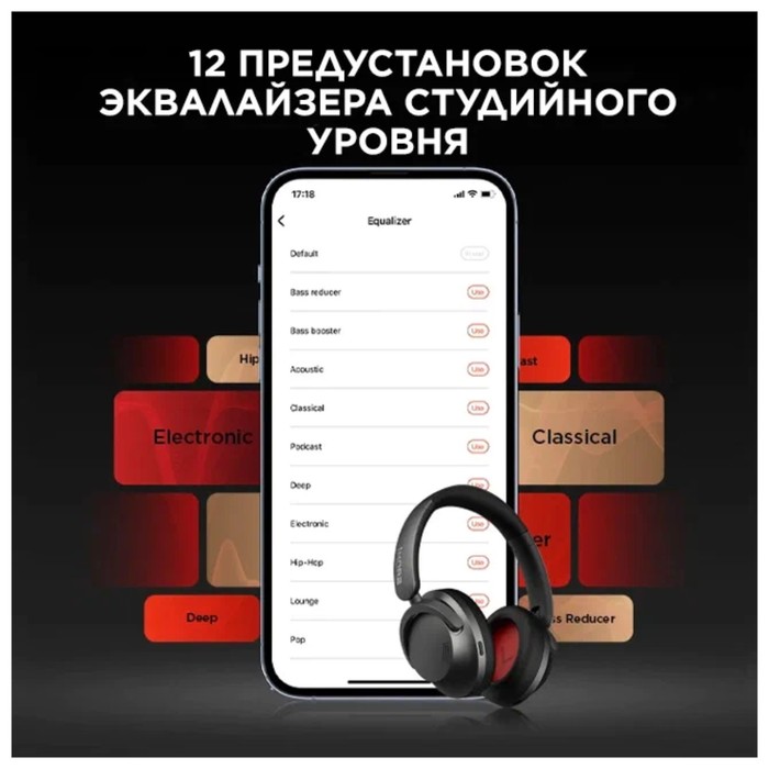 Наушники 1MORE SonoFlow HC905,полноразмерные,беспроводные,шумоподавление,Multipoint, 720 мAч - фото 51312221 Наушники 1MORE SonoFlow HC905,полноразмерные,беспроводные,шумоподавление,Multipoint, 720 мAч - фото 51312221