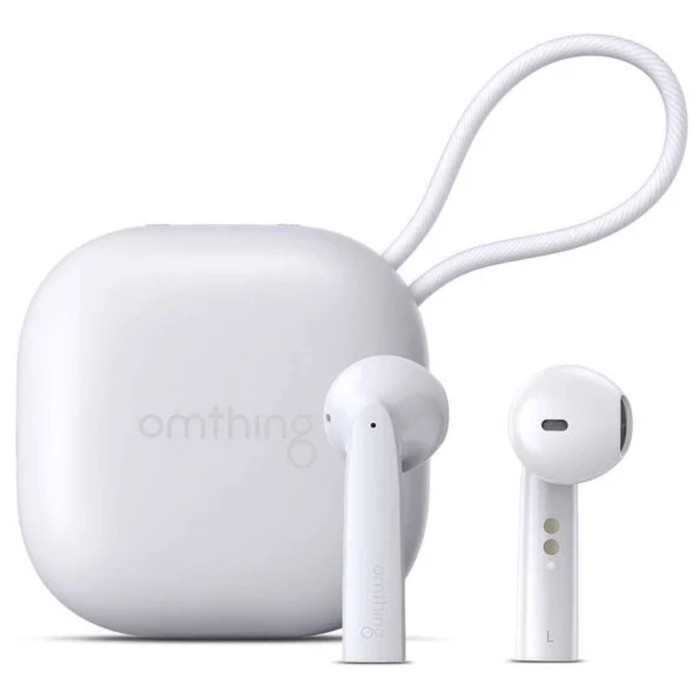 Наушники 1MORE Omthing AirFree Pods EO005, вкладыши, шумоподавление, 400 мАч, белые