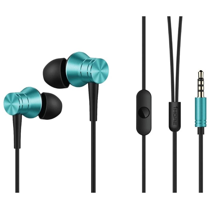 Наушники 1MORE Piston Fit In-Ear Headphones E1009, вакуумные, проводные, 1.25 м, синие