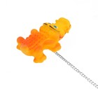 Пробка для ванны с игрушкой "Крокодил", d = 40 мм, ПВХ, металл, желтый - фото 25397307