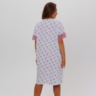 Ночная сорочка женская, цвет розовый, размер 50 - Фото 4