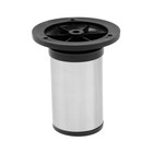 Опора регулируемая OR=001NI ТУНДРА, d=50 мм, H=100 мм, сатиновый никель - Фото 1