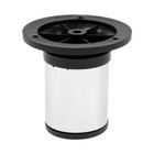 Опора регулируемая OR=001CR ТУНДРА, d=50 мм, H=80 мм, цвет хром - Фото 1