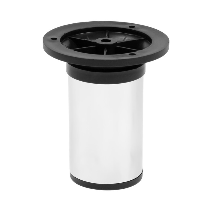 Опора регулируемая OR=001CR ТУНДРА, d=50 мм, H=100 мм, цвет хром - Фото 1