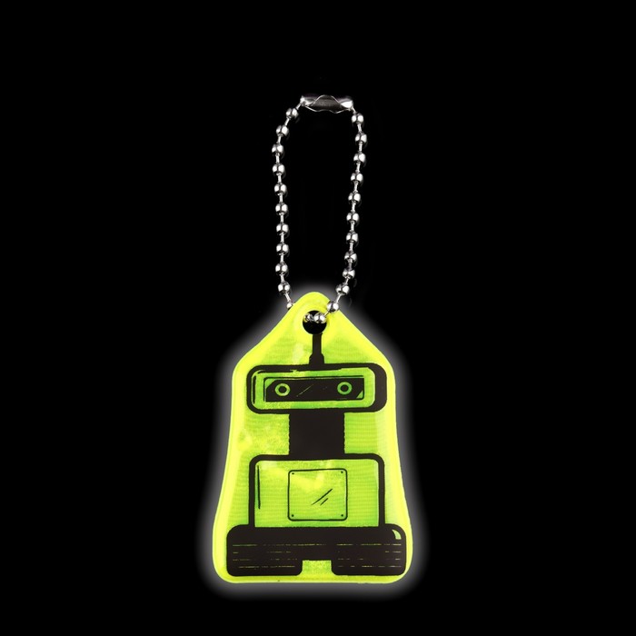 Светоотражающий элемент «Робот», двусторонний, 5 × 3,4 см, цвет МИКС