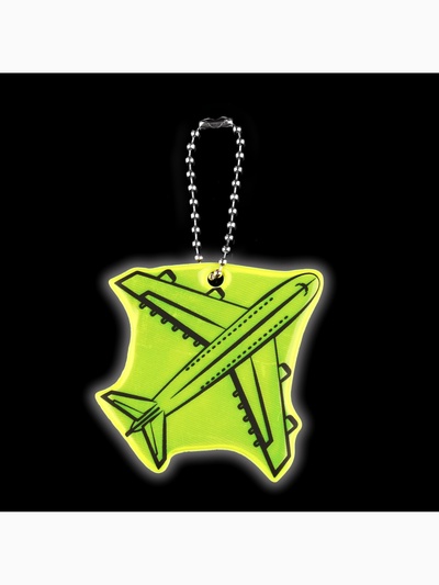 Светоотражающий элемент «Самолёт», двусторонний, 5.8×5.8 см, МИКС