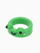 Кольцо пластиковое «Лягушка», зелёное, 17 размер - Фото 3