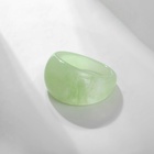 Кольцо «Объём», цвет зелёный, 17 размер (комплект 2 шт) - фото 27342126