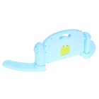 Музыкальный развивающий коврик с пианино, русская озвучка, свет, цвет голубой - Фото 12