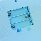 Музыкальный развивающий коврик с пианино, русская озвучка, свет, цвет голубой - фото 6983690